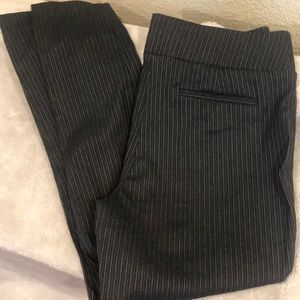 Apt 9 dark gray pinstripe trousers